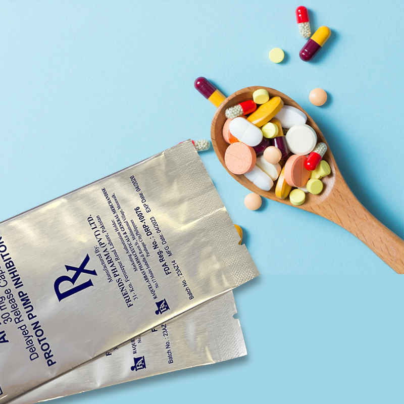 Medicinsk fødevareemballage Aluminiumsfolie mellemforseglingspose